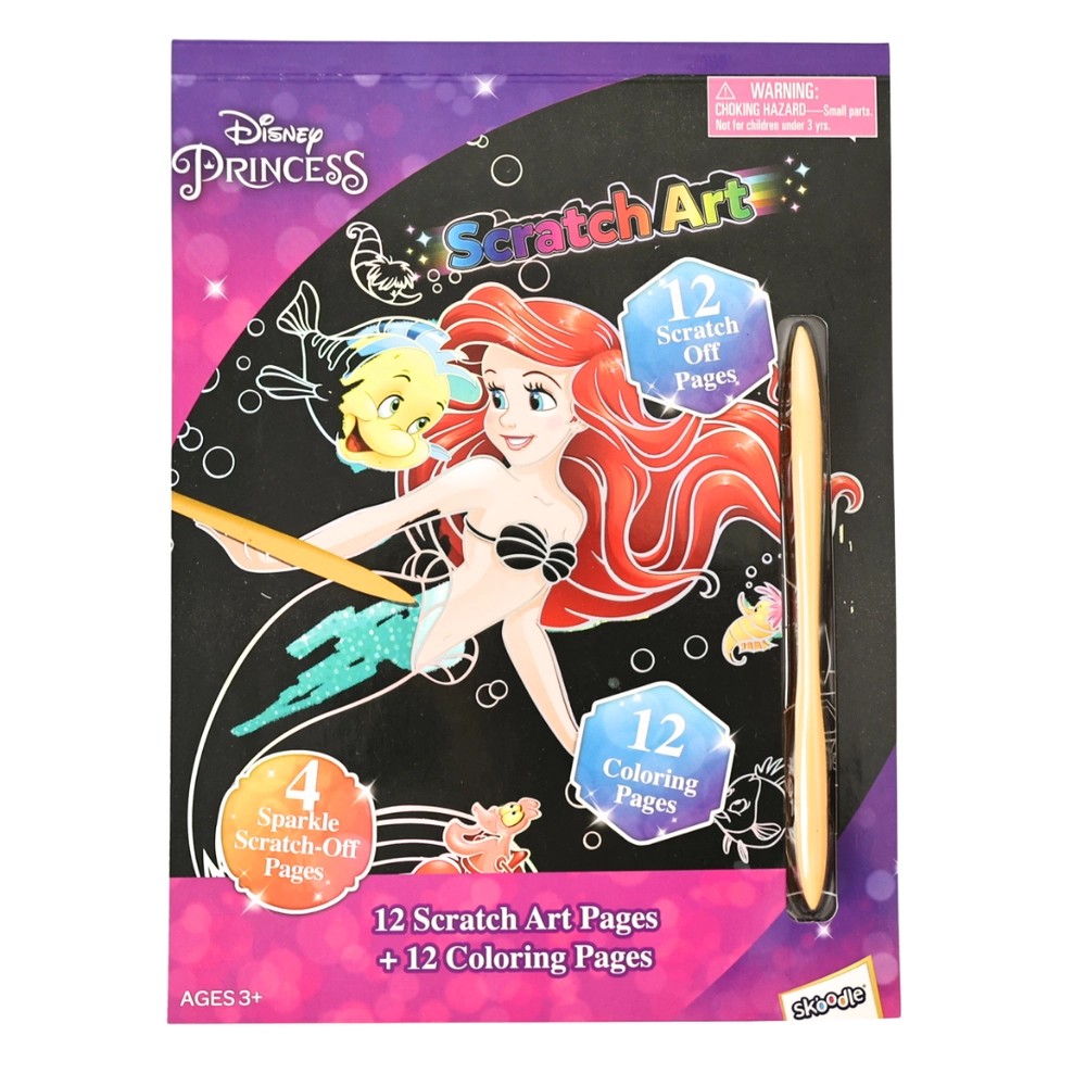 Princess Scratch Art with Scraper - 3+ years