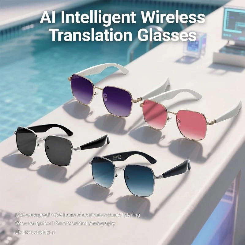 Smart Glasses - AI Translation Bluetooth
