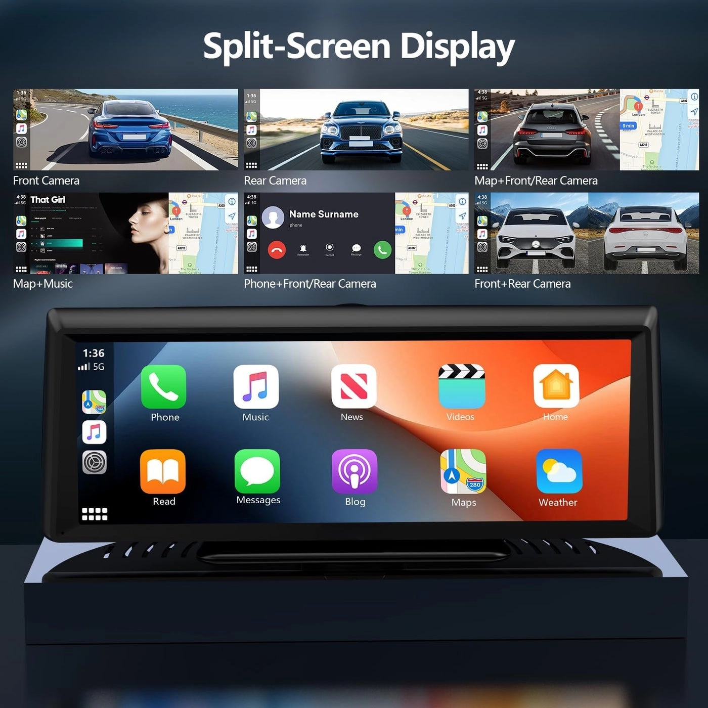Wireless Carplay Screen - 2K 30FPS