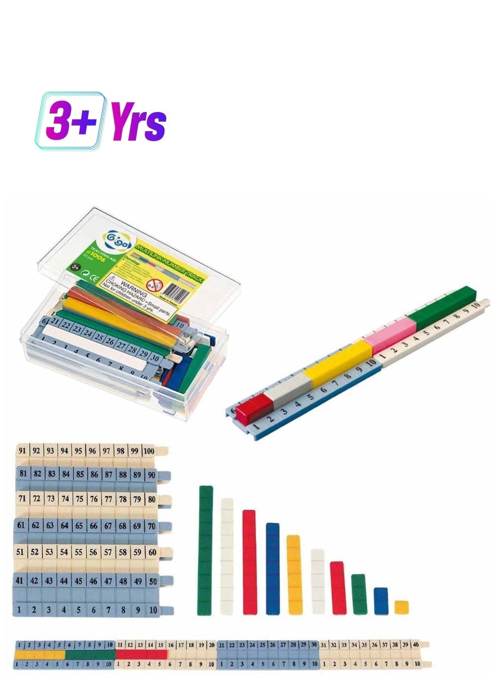 GiGo Toy Multilink Number Track Toy - 3+ 50 pieces