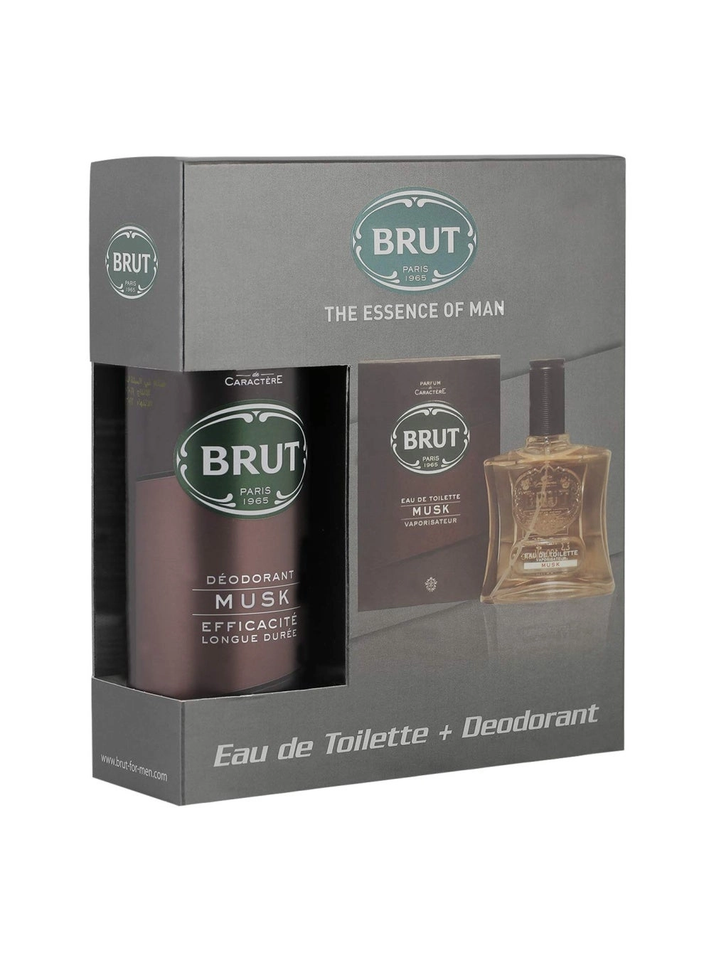 BRUT Eau De Toilette - 100ml + Deodorant Body Spray - 200ml