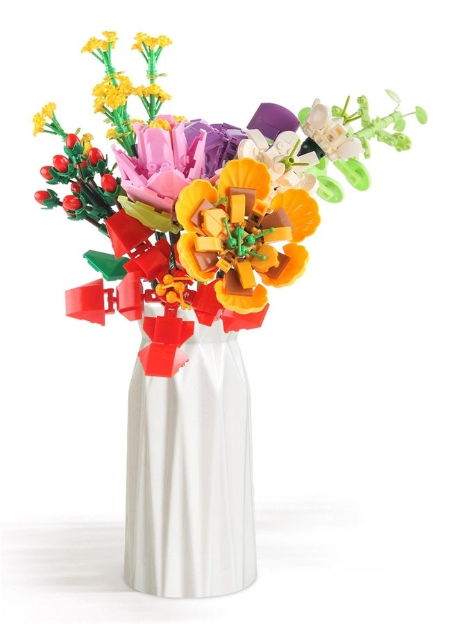 Building Block Flower Set - Flower 8-in-1