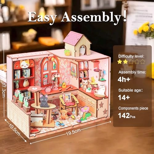 DIY Miniature House Dollhouse - Cat Hut