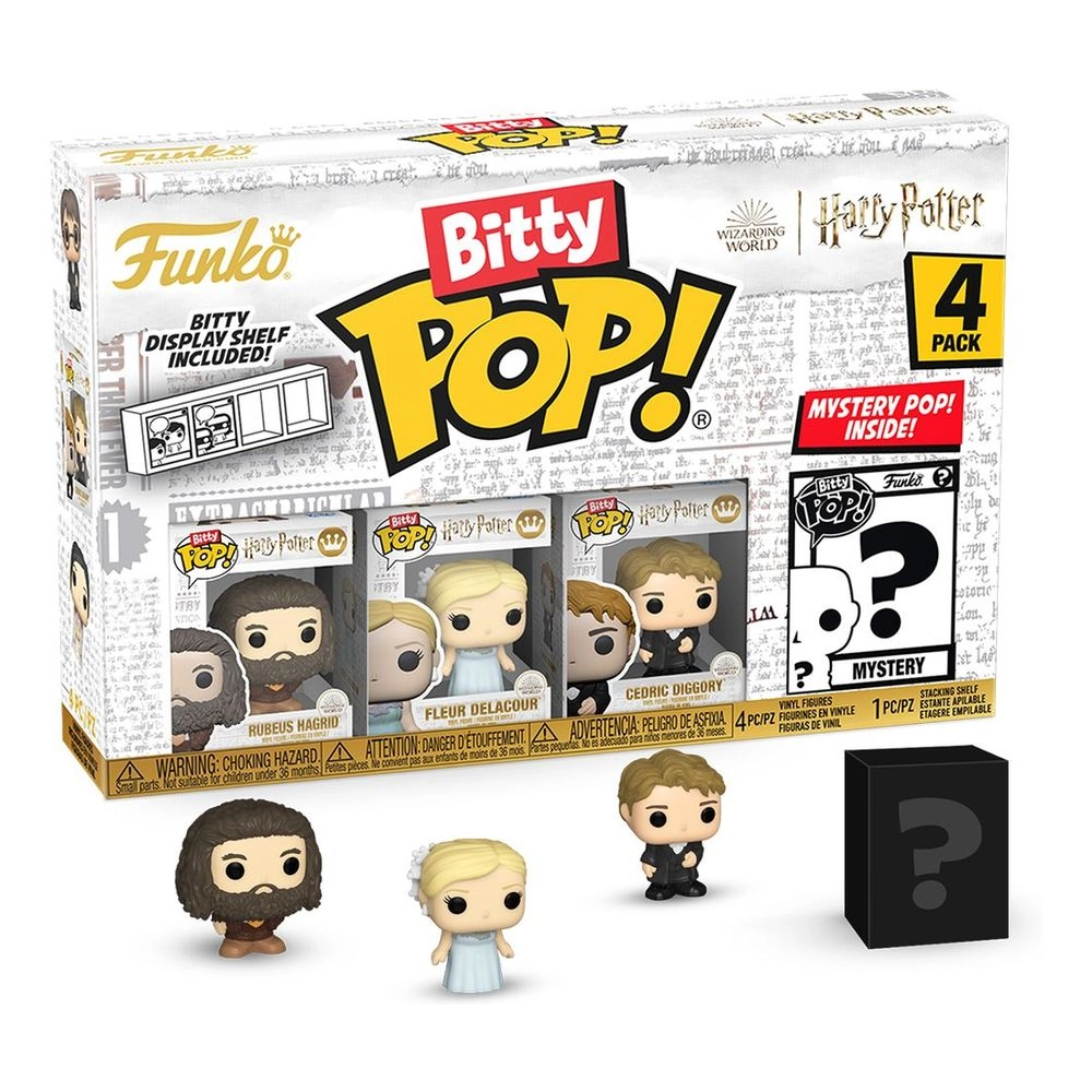 FUNKO TOYS Rubeus Hagrid + Fleur Delacour + Cedric Diggory + Mystery Bitty Pop - Harry Potter