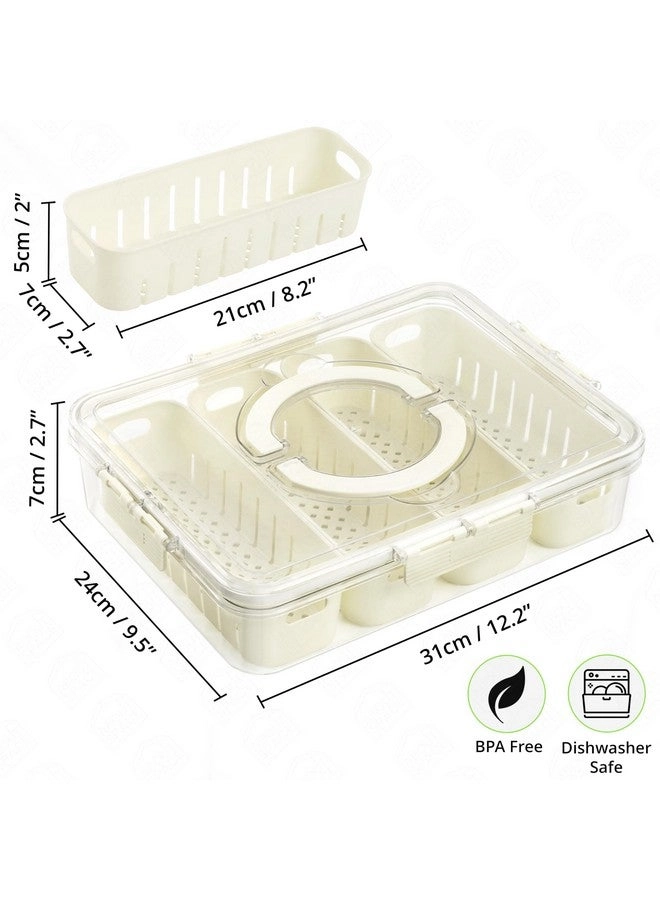 Fridge Organiser - 4 Partition L31 x B24 x H7cm Airtight