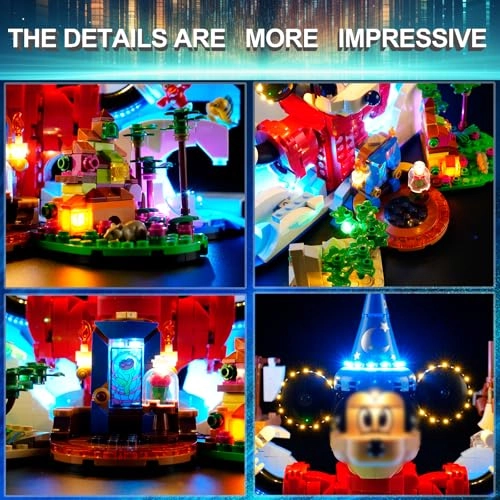 LED Light Kit for Lego 21352 - Compatible with Magic of Disney Set