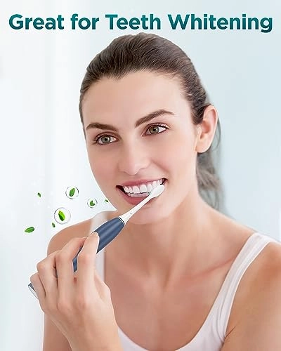 Sonic Electric Toothbrush - 8 Heads Travel Case Light Blue