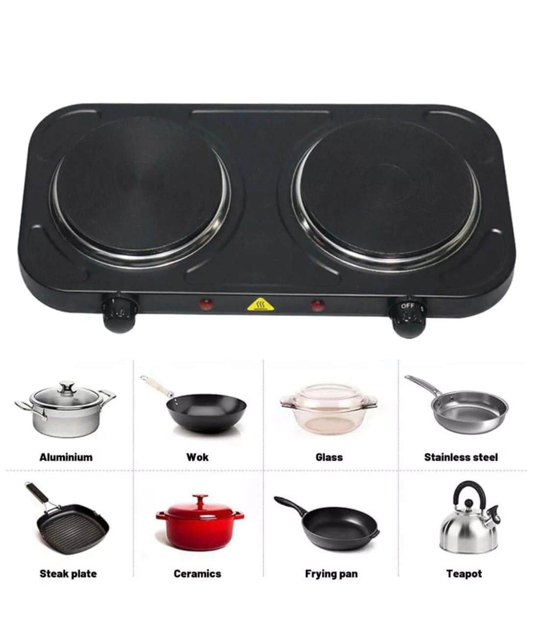 Double Hot Plate Electric Cooker