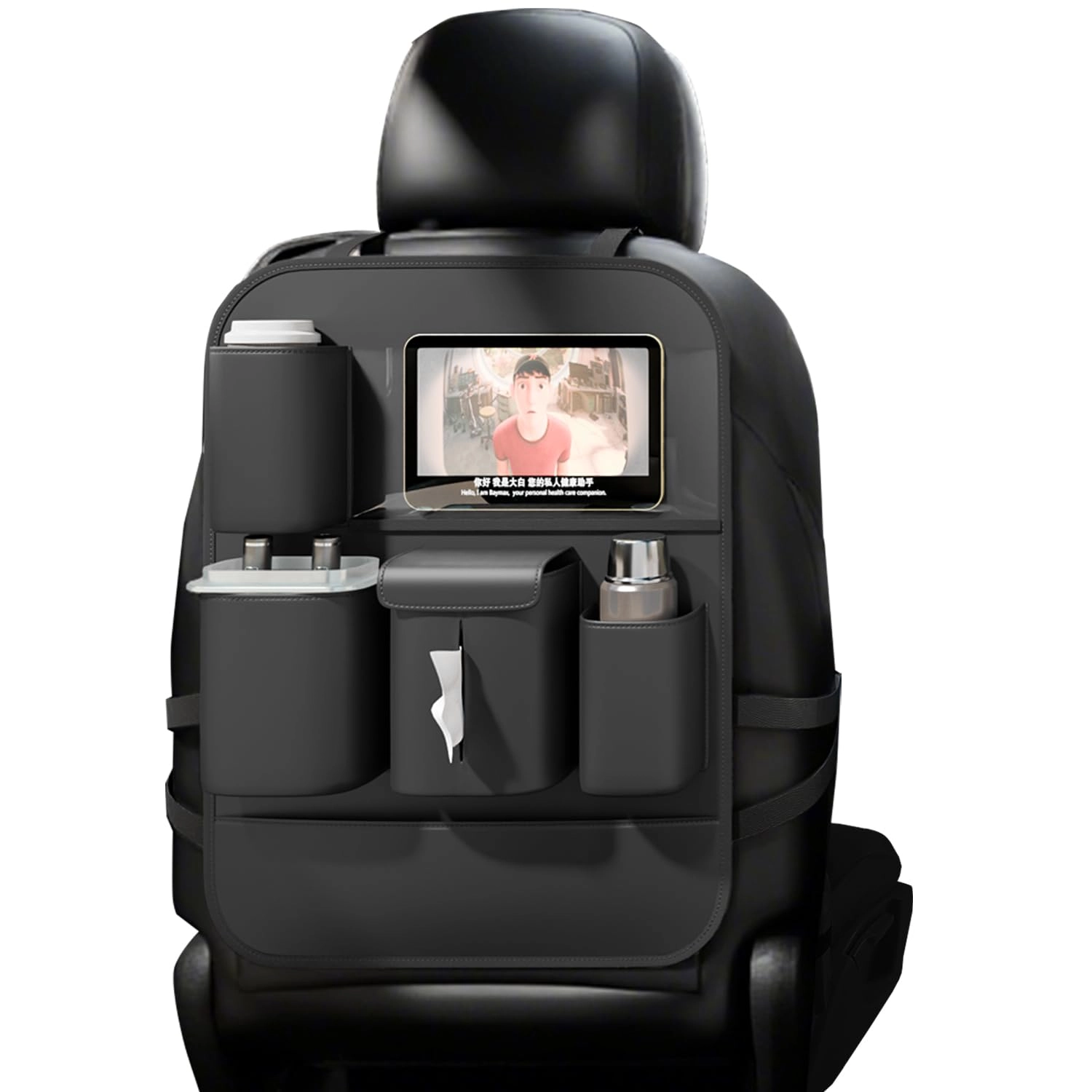 gmq Backseat Car Organizer - Touch Screen Black