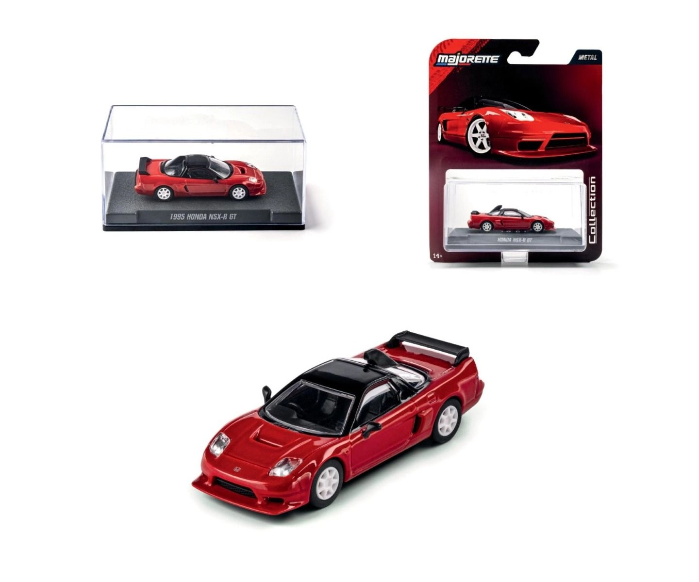 Majorette 1995 Honda NSX-R GT - 1:64 metal chassis