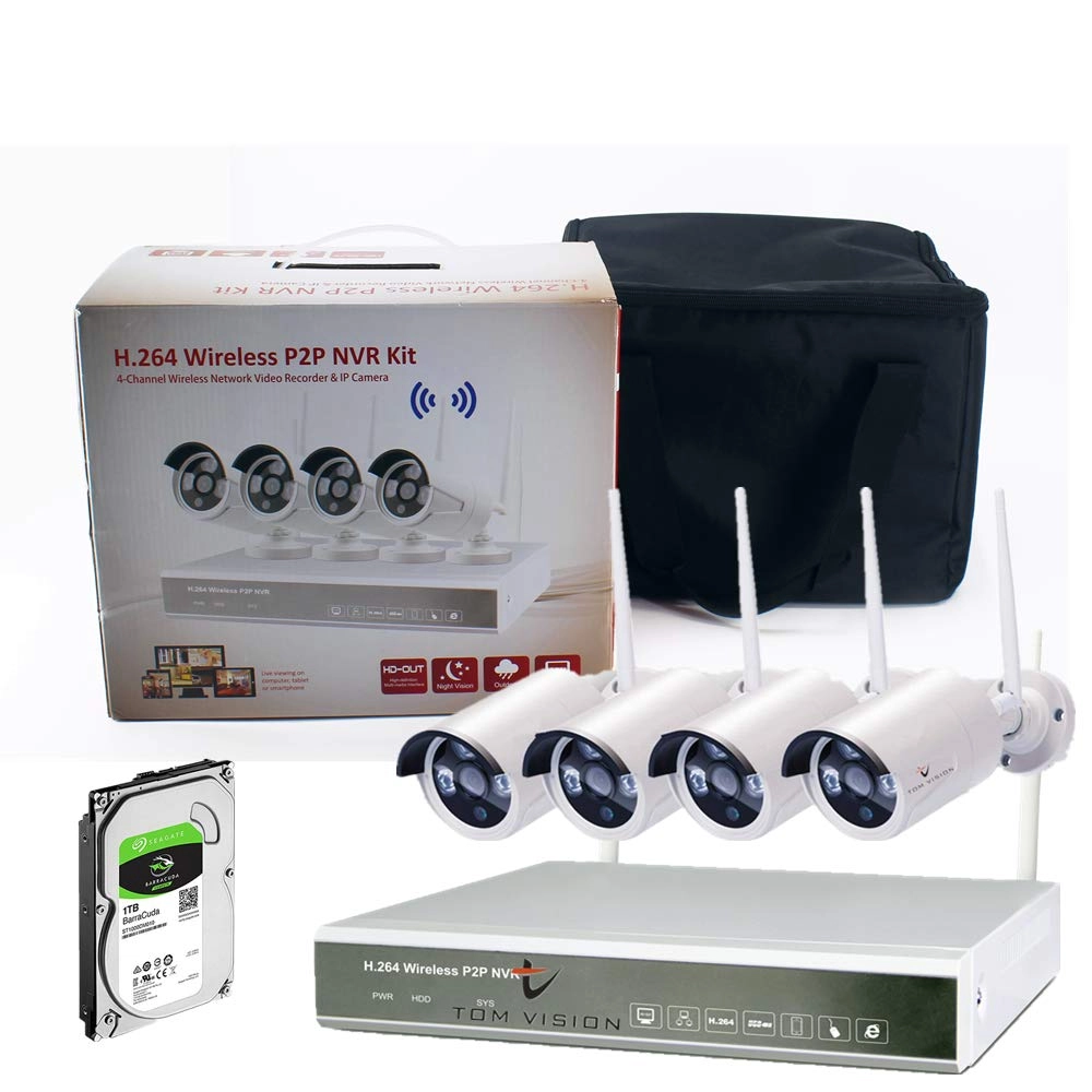 4CH DVR + Bullet Camera - 8pcs 1080P/2.0MP