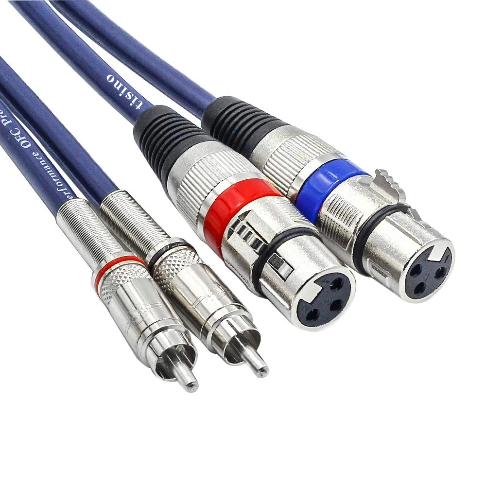 Dual XLR to RCA Cable - 5 ft / 1.5m