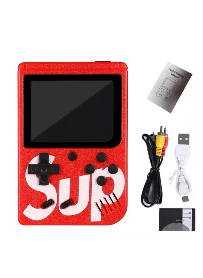 Handheld Game Console - 400 Built-in Games 3-Inch Color Screen Rechargeable Battery