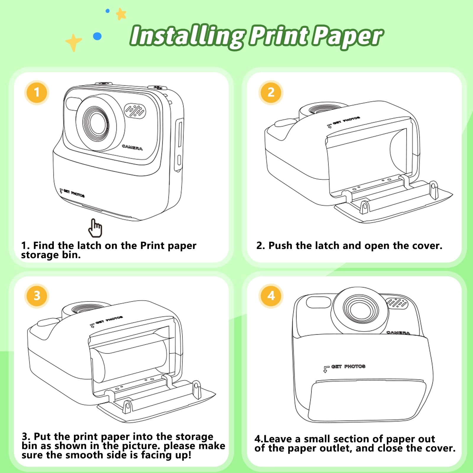 Instant Print Camera - 32GB White