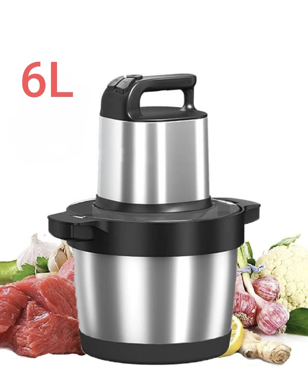 Vantix Heavy Duty Chopper - 6L 1300W