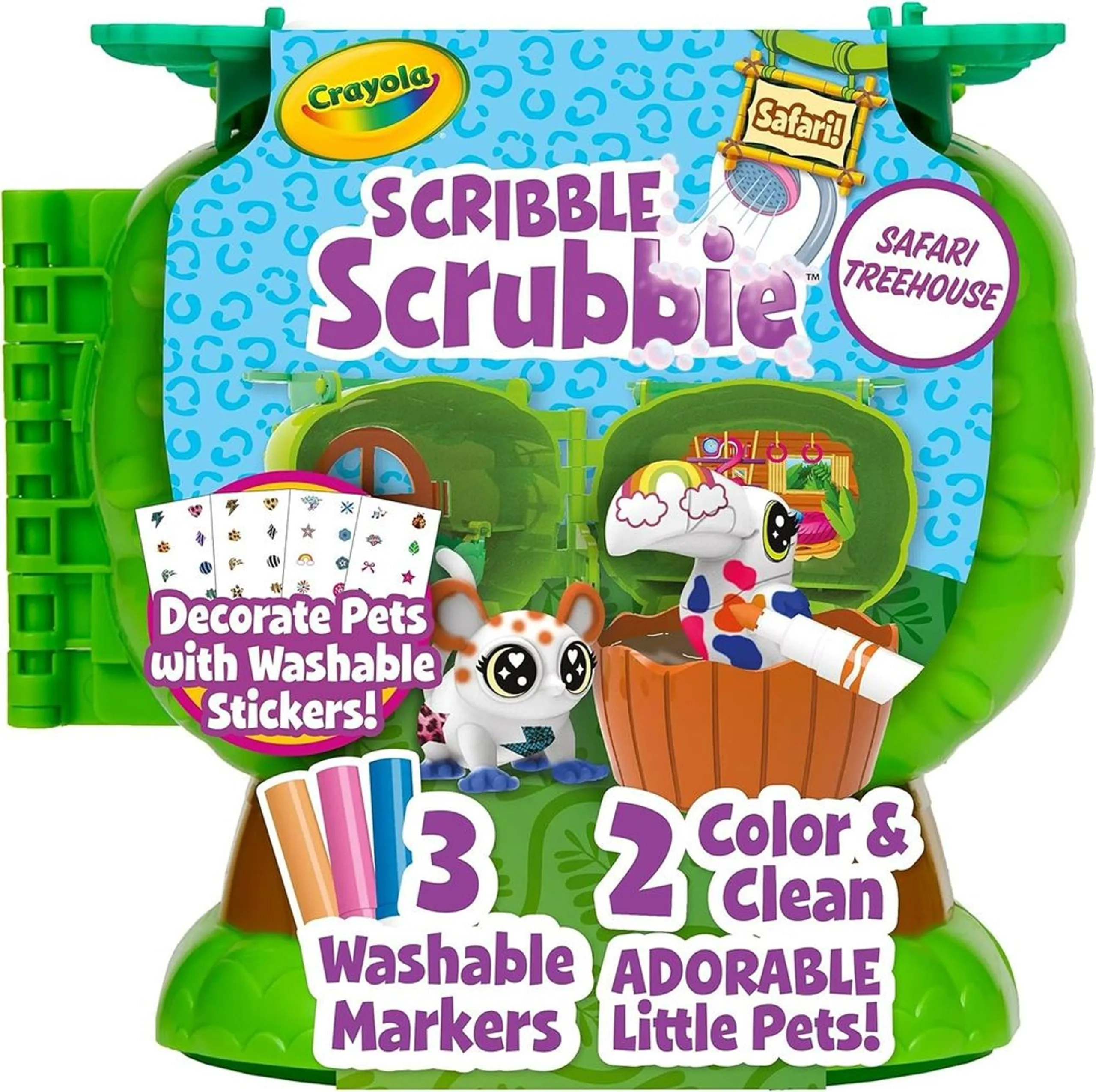 Scribble Scrubbie Pets - 3 washable markers