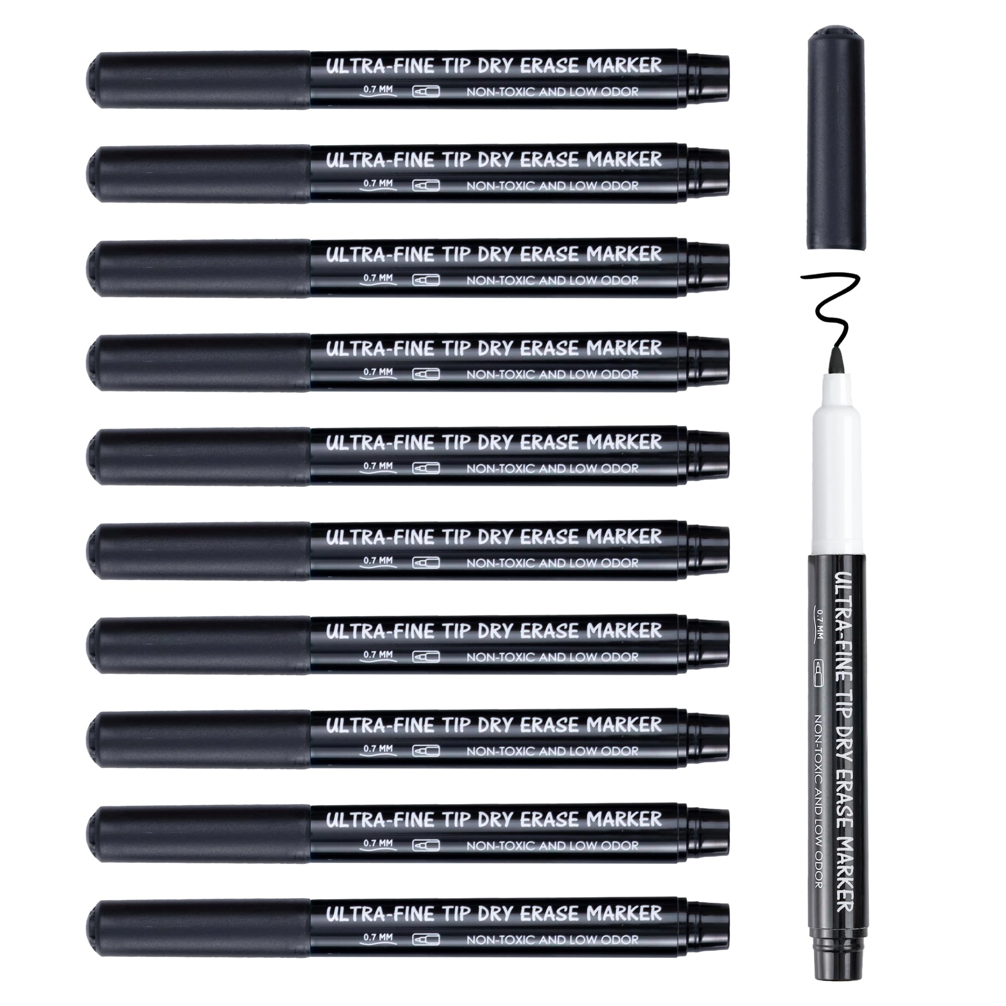 maxtek Magnetic Whiteboard Pens - 12 Colours Fine