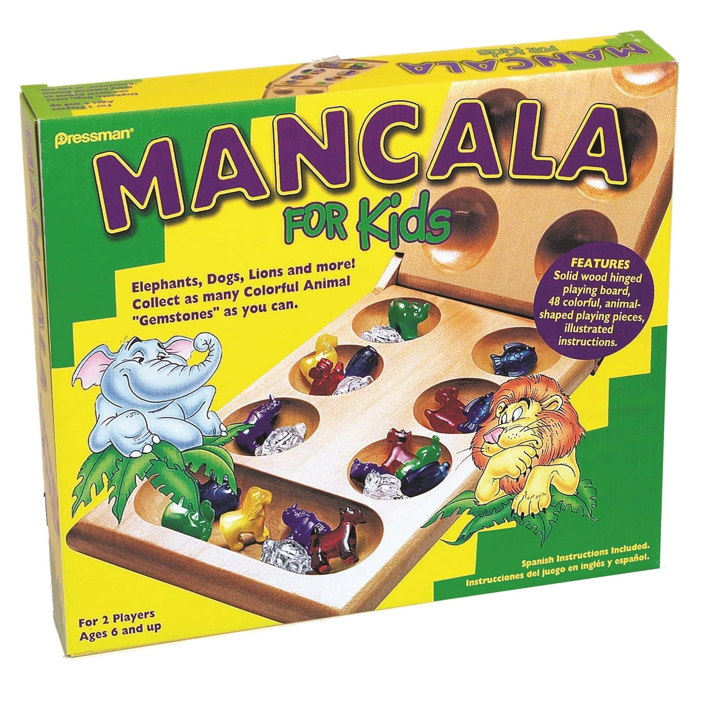 Classic Mancala - Fullsized Solid Wooden Board