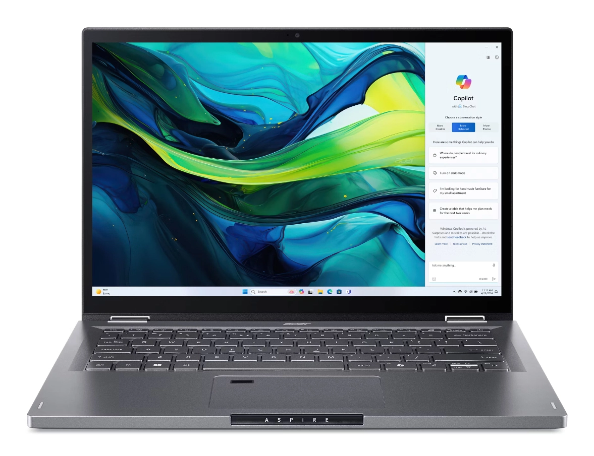 Aspire 5 Spin ASP14-51MTN-505U - 14'' Core 5-120U 8GB DDR5 512GB SSD