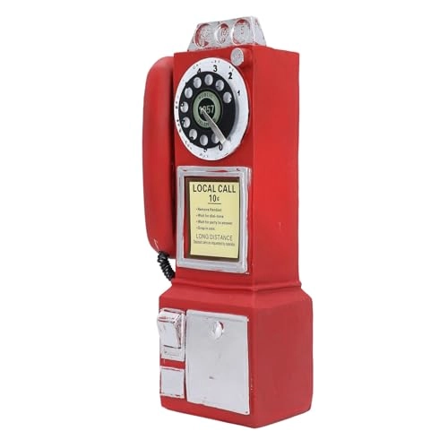 Vintage Wall Mounted Telephone Ornament - Resin