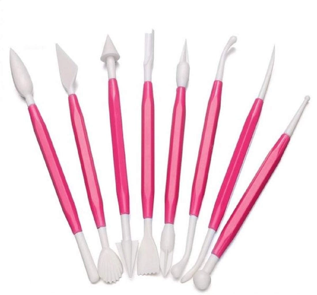 Plastic Carving Double Heads - Plastic 8 Pieces
