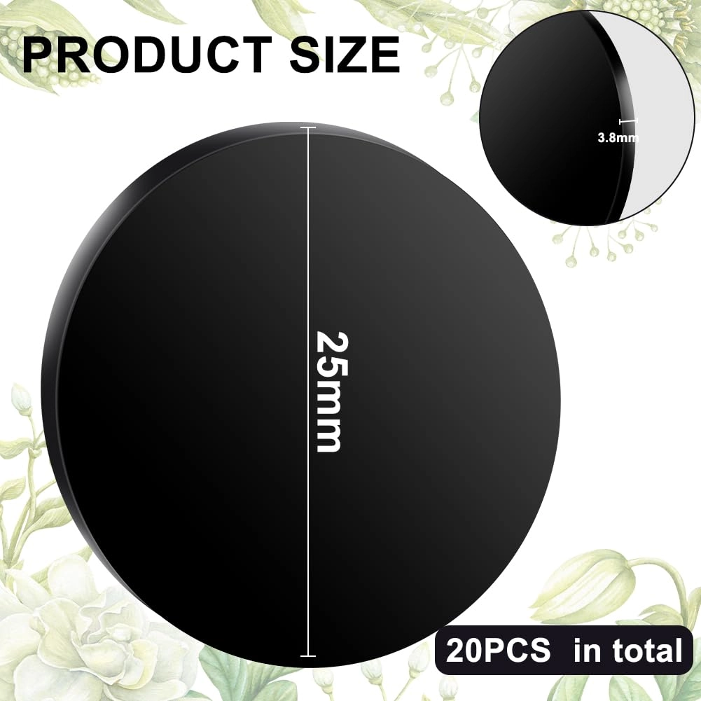 Round Model Bases - 20pcs 25mm