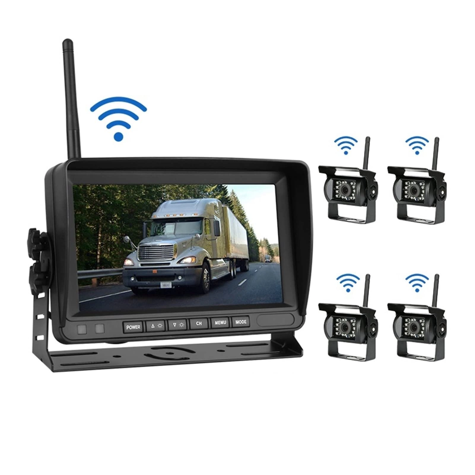 Car Monitor Rear View Backup Camera - Night vision Wireless 1080P
