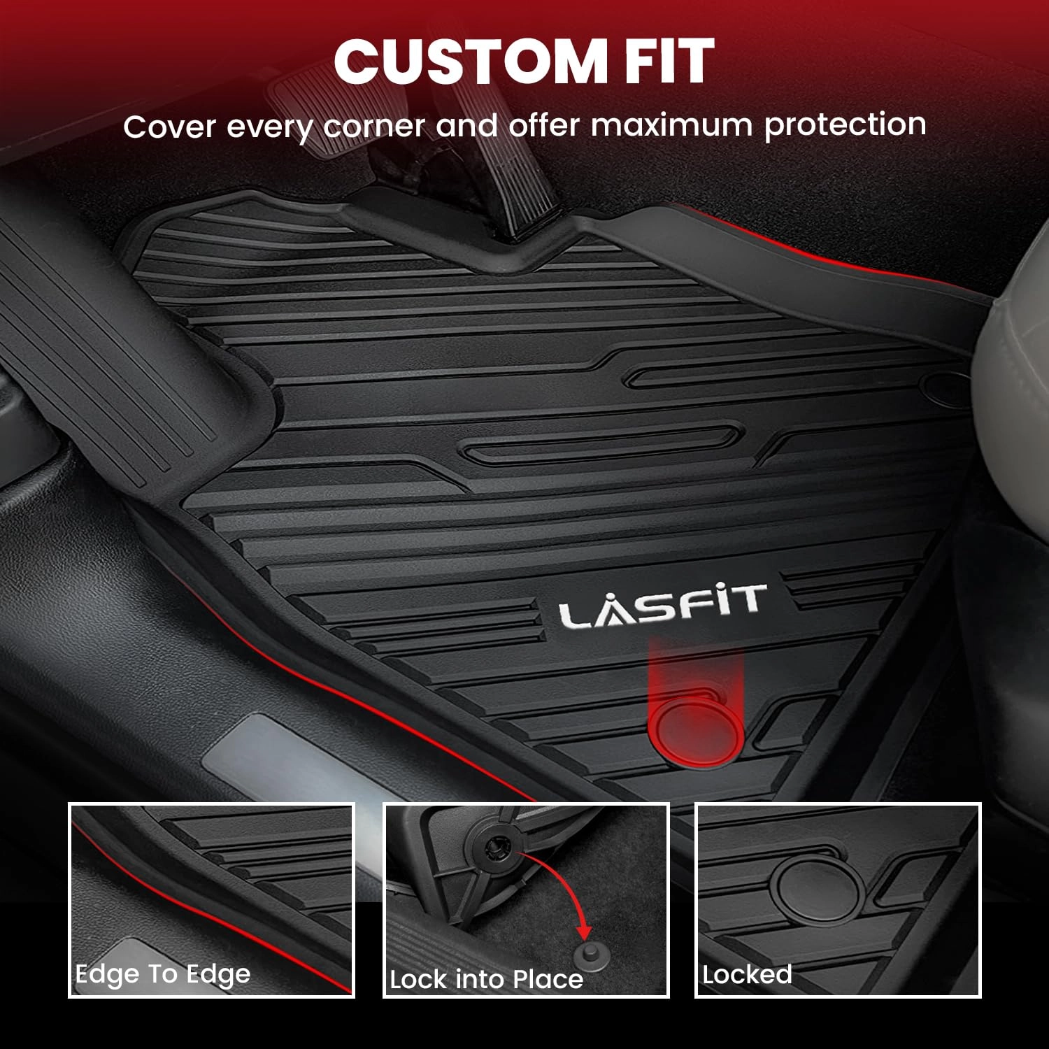 Floor Mats & Cargo with Backrest Mat - Ford Explorer 2020-2025 2026 7 Seats
