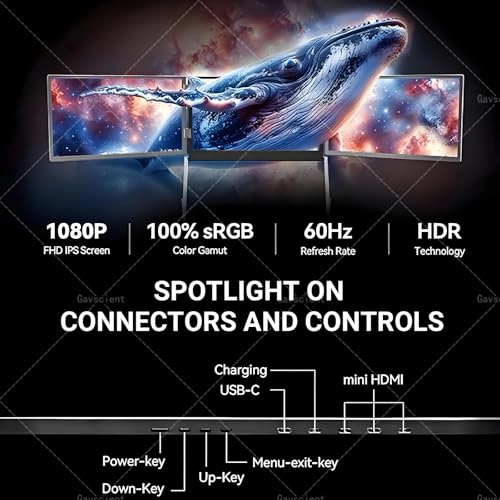 Triple Monitor Extender - 2rrrt-963625 FHD IPS USB-C/HDMI
