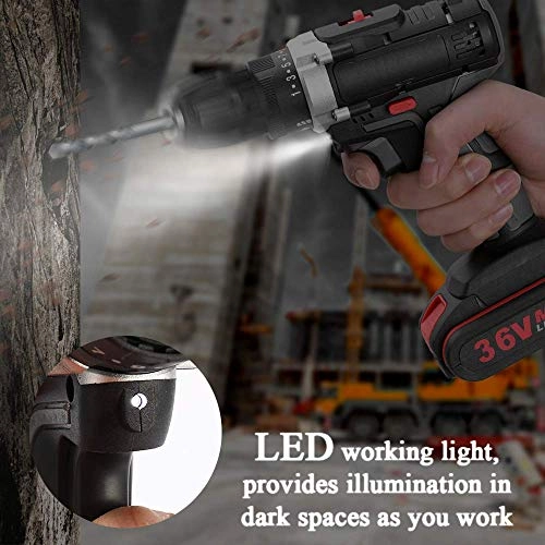 36V Multifunctional Electric Impact Cordless Drill - 1300mAh