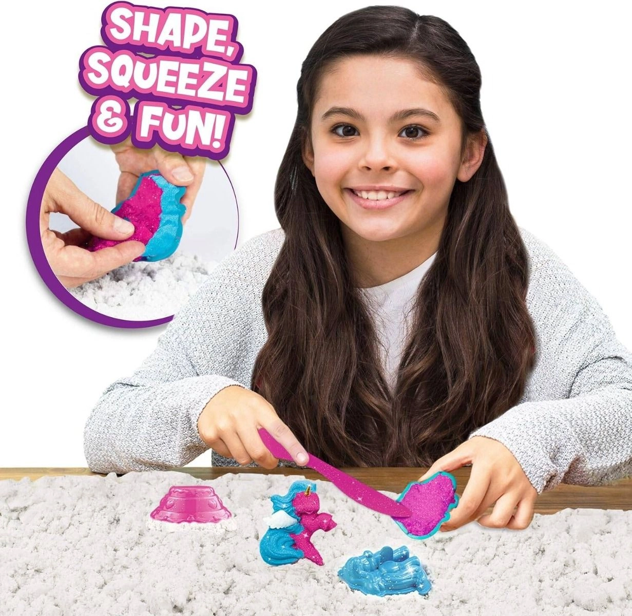 Magic Sand Playset Unicorn - 200 g 3 colours 5+
