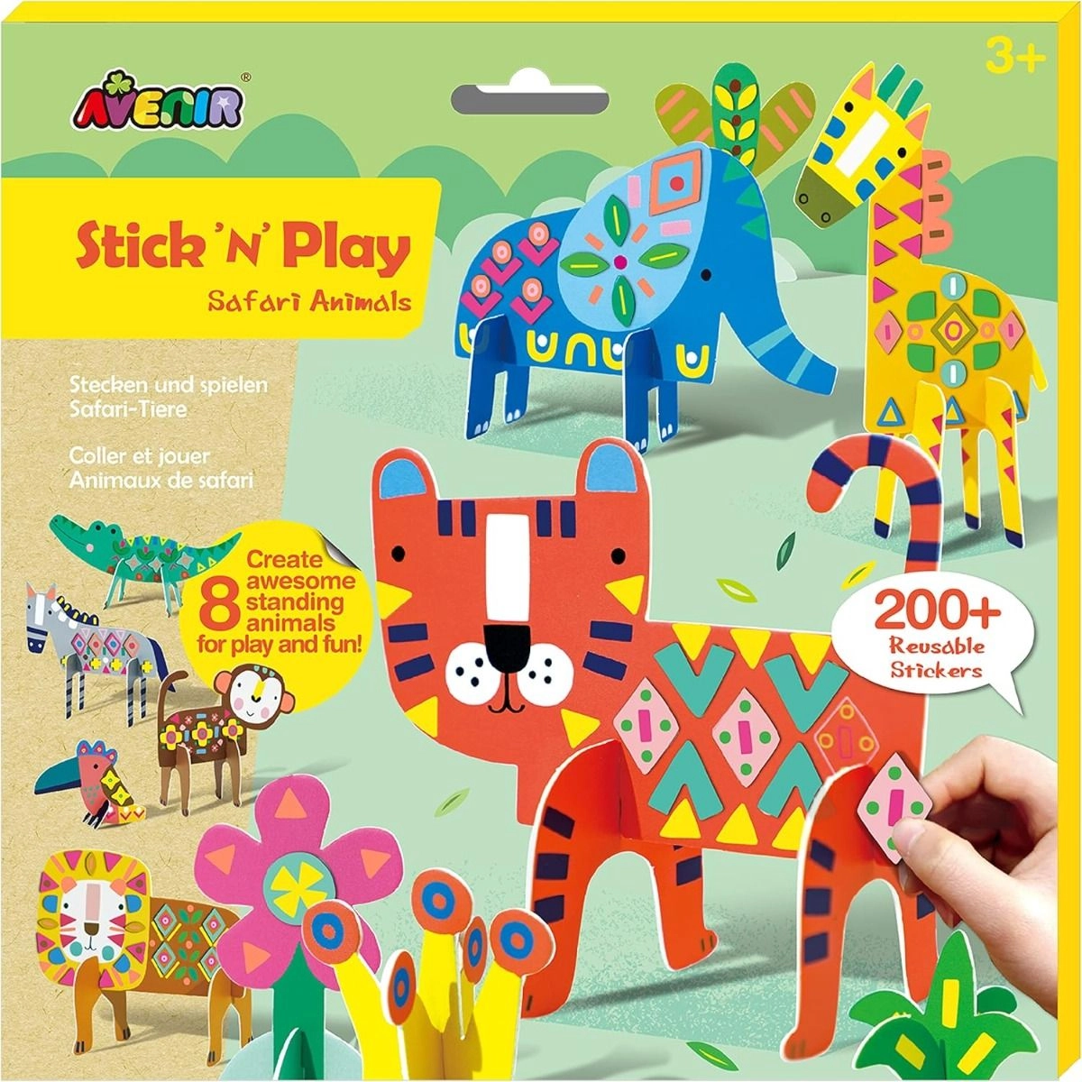 Avenir Stick N Play - Safari Animals 3 years+