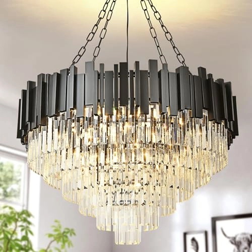 Modern Crystal Chandelier - E12 x 12 80 cm
