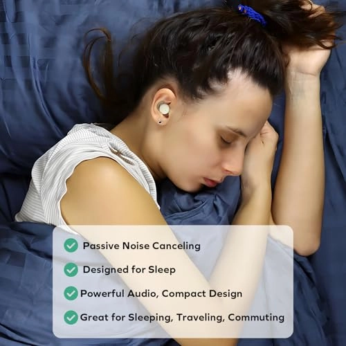Sleep Earbuds - Beige Bluetooth V5.3 4 Hours
