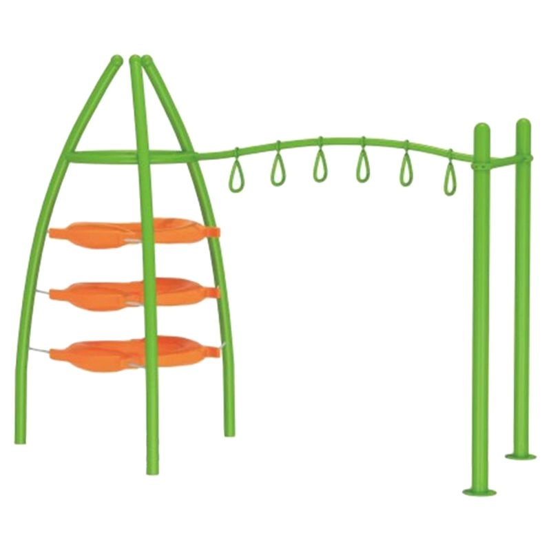Gambol Kids Gym - Trapeze Swing Bars Green