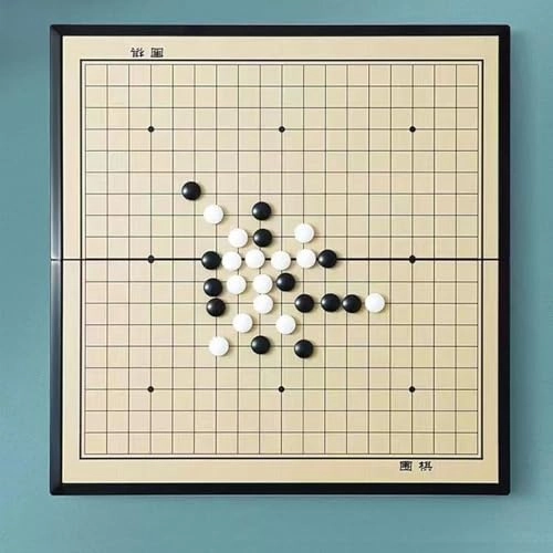 Go Game Set - Magnetic Foldable Yellow+Black