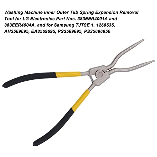 Washing Machine Spring Removal Tool - suitable for LG Electronics 383EER4001A and 383EER4004A, and for Samsung TJTSE 1, 1268535, AH3569695, EA3569695, PS3569695
