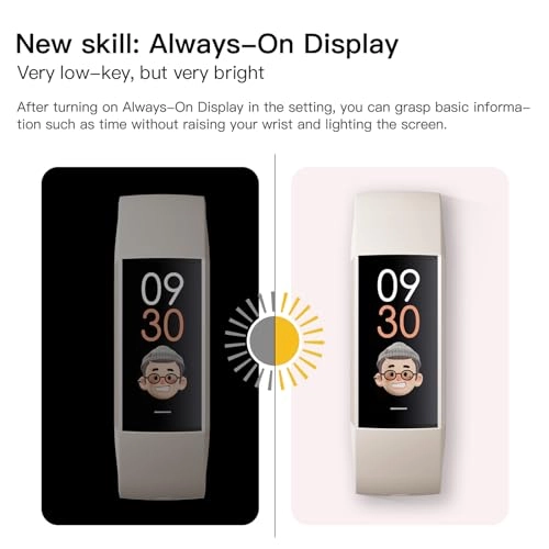 Fitness Tracker - 1.1" AMOLED Heart Rate Monitor