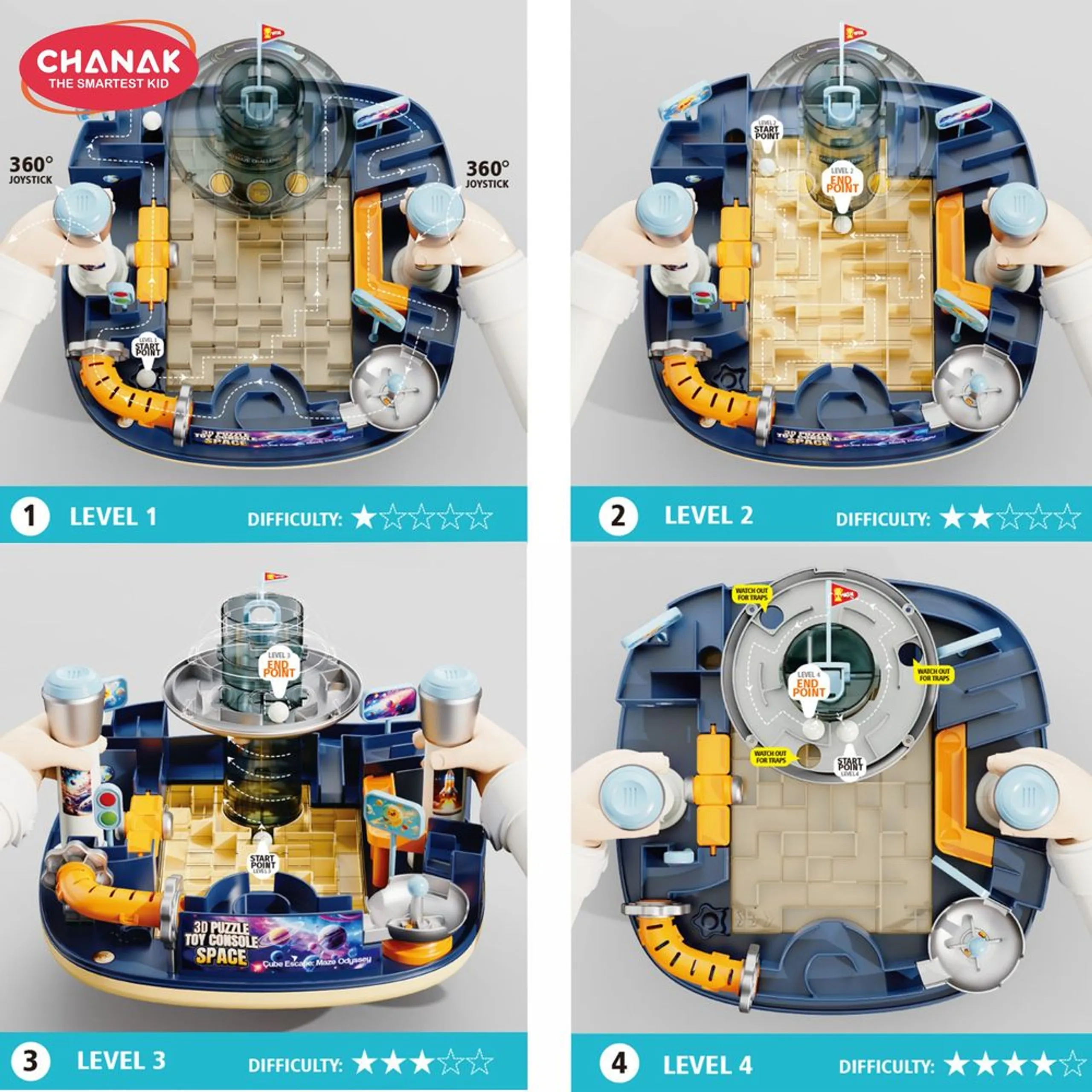 Space Maze 3D Puzzle - 16 pcs