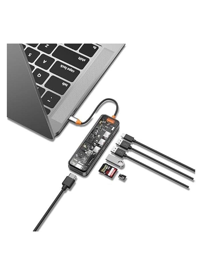 USB C Hub - Gigabit Ethernet Wireless Charging 4K HDMI