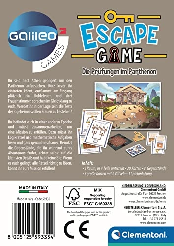 Galileo Escape Game: The Exams in the Parthenon (German)