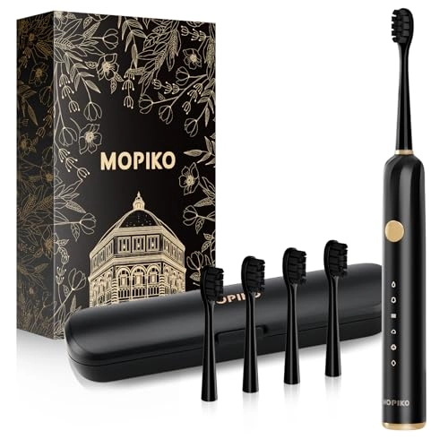 Sonic Electric Toothbrush - Adults 4 Replacement Heads 60 Days Per Charge