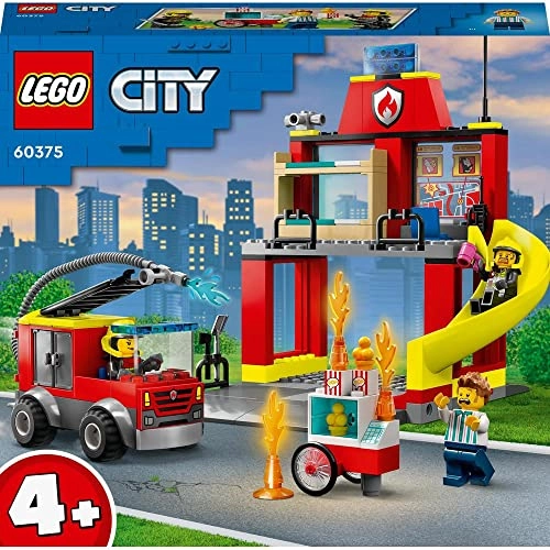 City Fire Station and Fire Truck (60375)