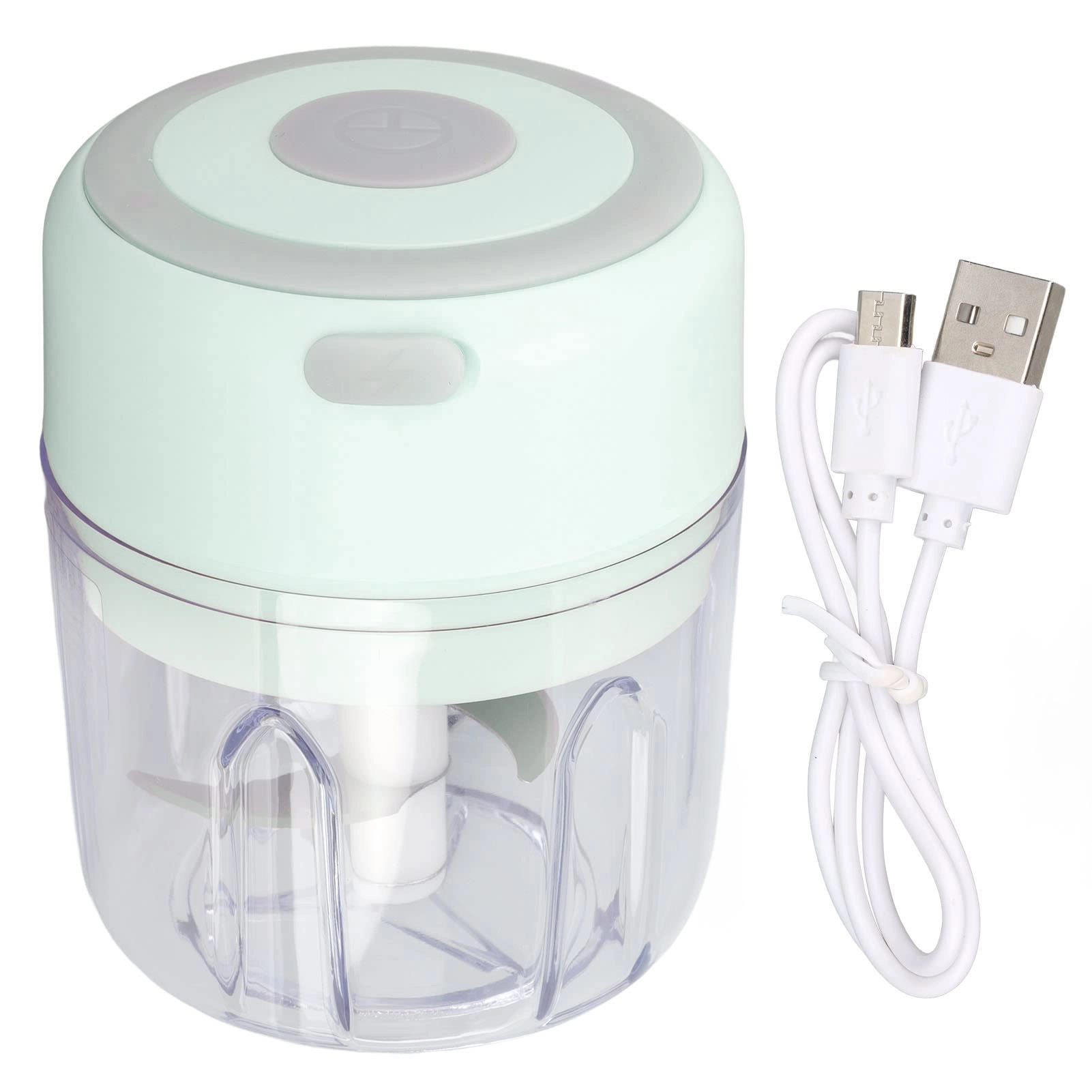 NIBEMINENT Mini Electric Garlic Chopper - 250ml USB Rechargeable