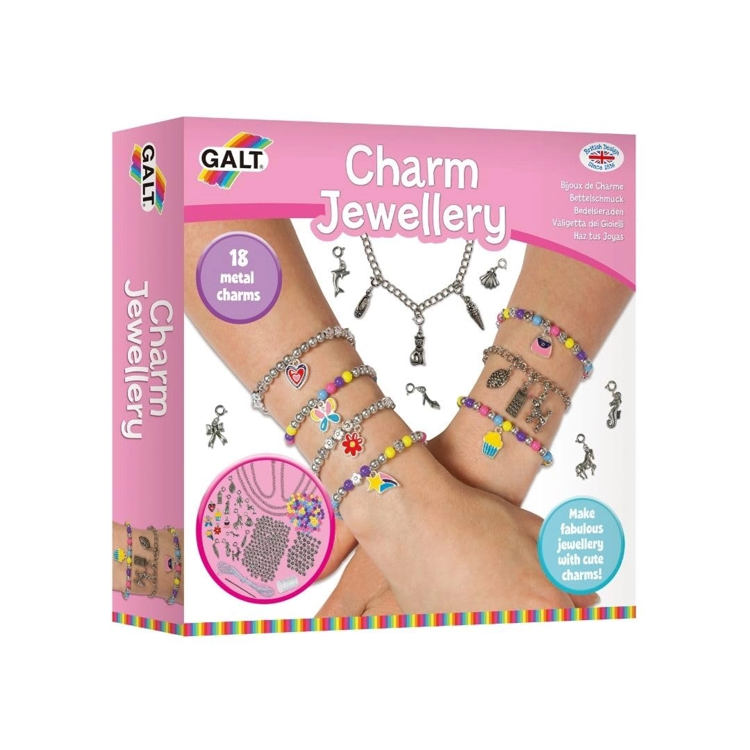 Galt Toys Charm Jewellery - Kids' Craft Kit Ages 8 Years Plus