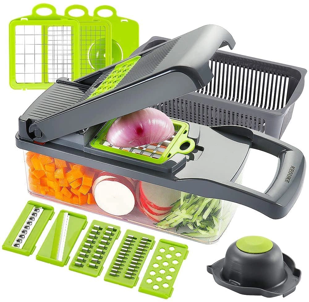 AMM Technology Kitchen Multi 14 In 1 Manual Mandoline