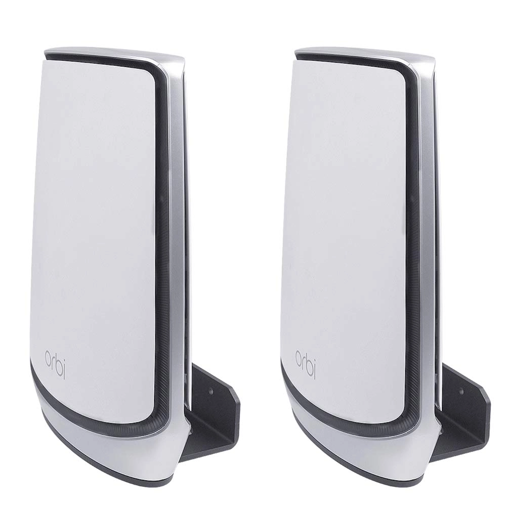 HOLACA Wall Mount Holder - 2Pack Compatible with Orbi Whole Home Tri-Band Mesh WiFi 6 System