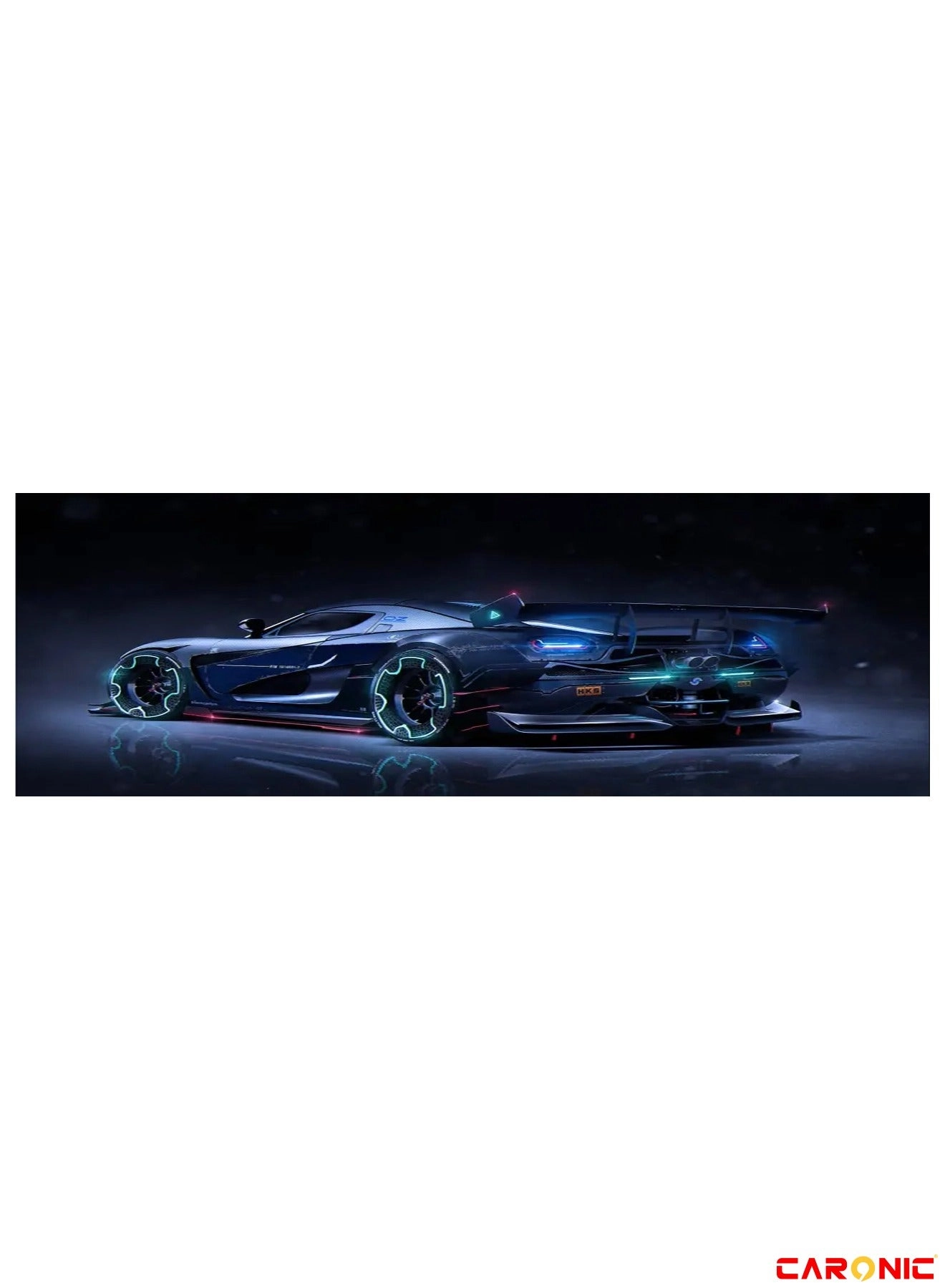 CARONIC CRPADclassic Lycra Gaming Mouse Pad - 80x30 cm