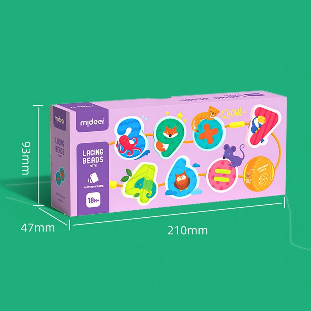 Lacing Beads Math - 18 Months