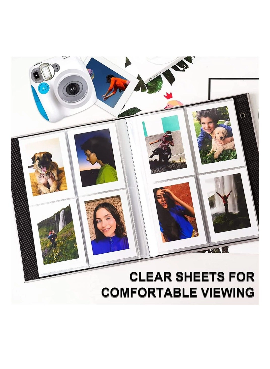 3.55x2.65" 208 Films Cotton Linen Photo Album